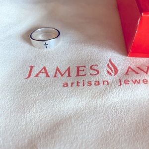 James Avery Retired Small Cross ring